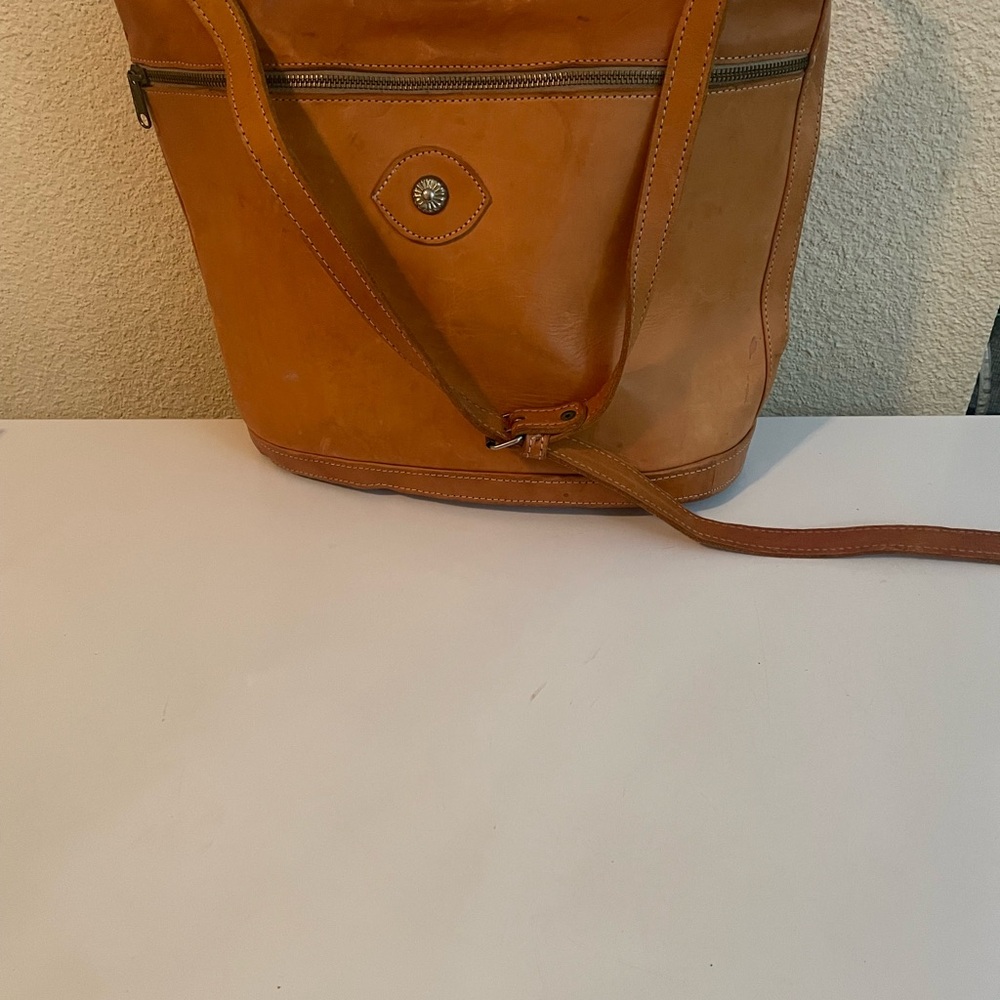 Paraguay All Leather Crossbody Zipped Chestnut Bag For Women